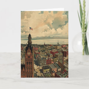 Carte imagée vintage de WI de Milwaukee (1898)