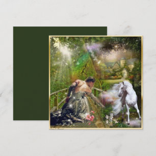 Carte Imaginaire Cheval blanc et Princesse