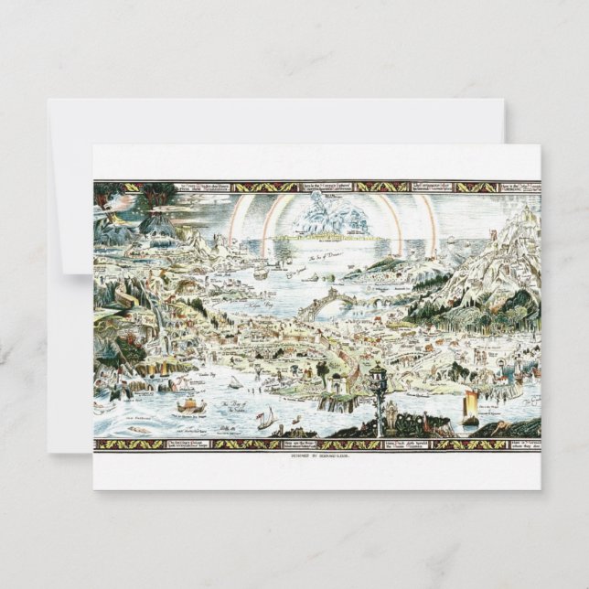 Carte imaginaire classique Fairyland 1920 (Devant)