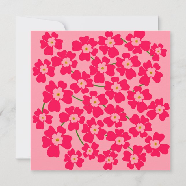Carte Imaginaire rose magenta puissance (Devant)
