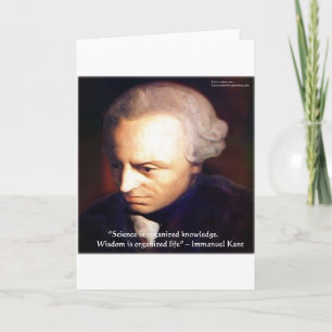 Carte Immanuel Kant Citation Science Vs Connaissance Cad