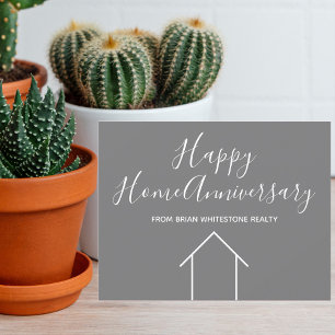 Carte Immobilier Happy Home Anniversaire Personnalisé Gr