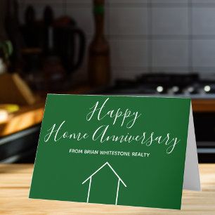 Carte Immobilier Happy Home Anniversaire Personnalisé Ve