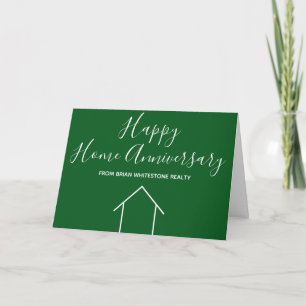 Carte Immobilier Happy Home Anniversaire Personnalisé Ve