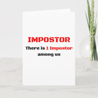 Carte Imposteur, Il y a 1 imposteur parmi nous