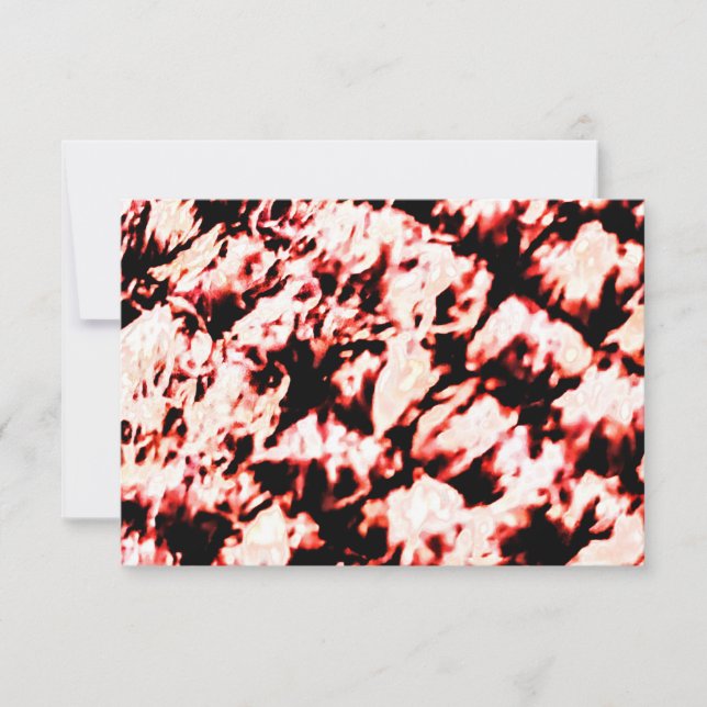 Carte Impression de fibres rouges (Devant)