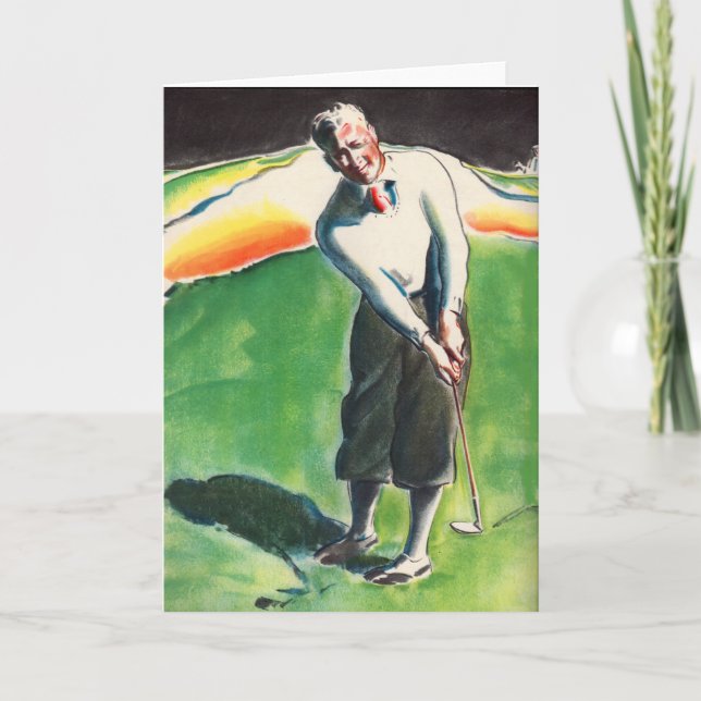 Carte Impression de golf de 1934 (Devant)