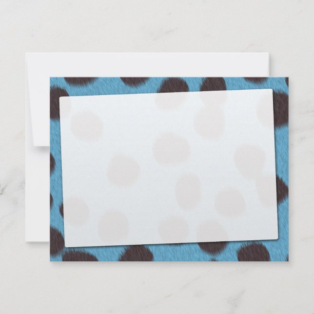 Carte Impression de texture de fourrure de guépard (Devant)