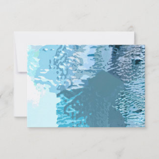 Carte Impression des vagues bleues