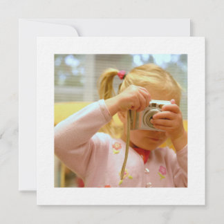 Carte Impression photo HD Carré épaisse avec bordure bla