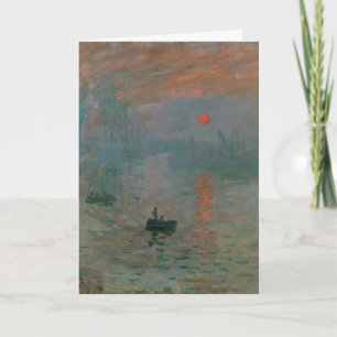 Carte Impression Soleil Levant de Claude Monet, Impressi