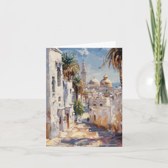 Carte Impressionist tile of Tunis (Devant)