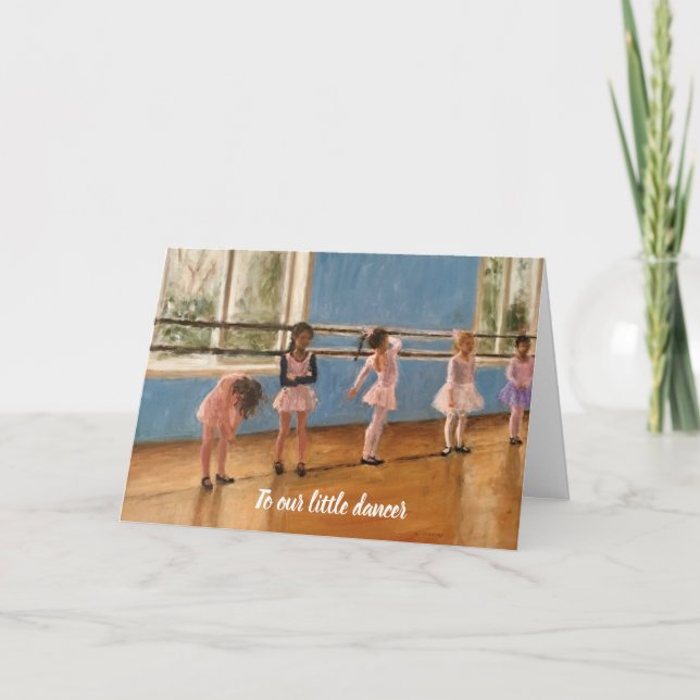 Carte Impressionniste Peinture Petite Danseurs De Ballet (Devant)