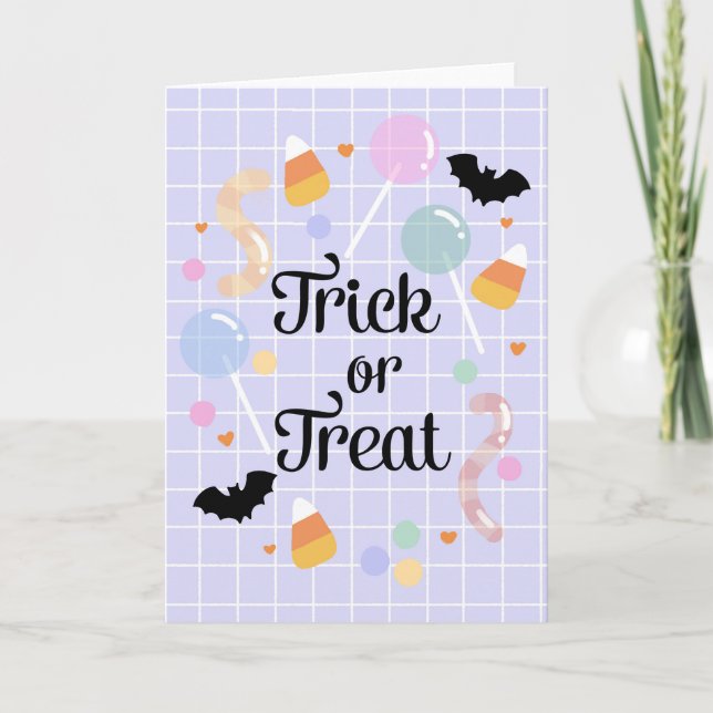 Carte Imprimable Trick ou Traiter Halloween petits (Devant)