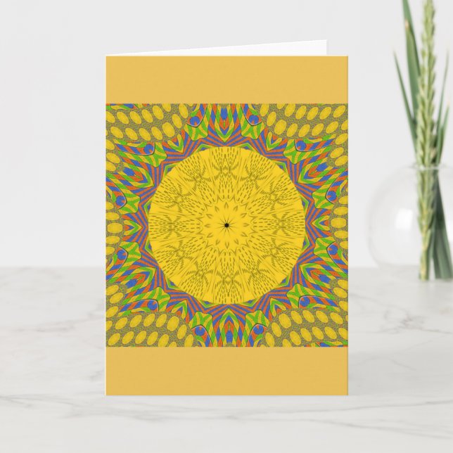 Carte Imprimerie d'art Motif égyptien (Devant)