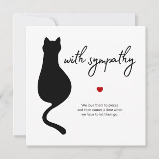 Carte In Sympathy for Cat