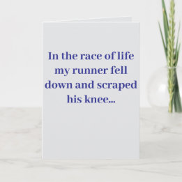 Carte "In the race of life..." #2 Joke (Any) 