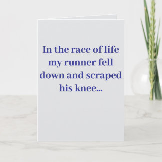 Carte "In the race of life..." #2 Joke (Any) 