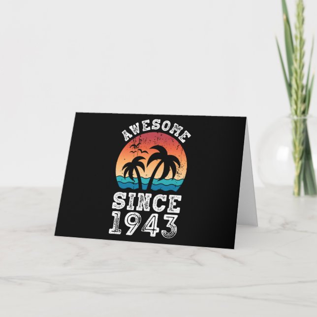 Carte Incroyable depuis 1943 Cadeau pour 80e anniversair (Devant)