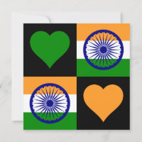Inde Drapeau Coeur patriotique Salutation indienne