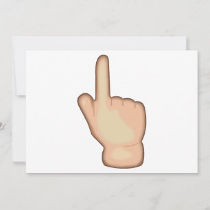 Carte Index de l'arrière-main de pointe vers le haut - E