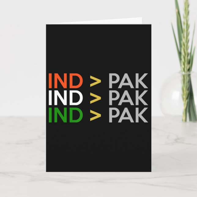 Carte India Better Than Pakistan Indian Cricket Jersey  (Devant)