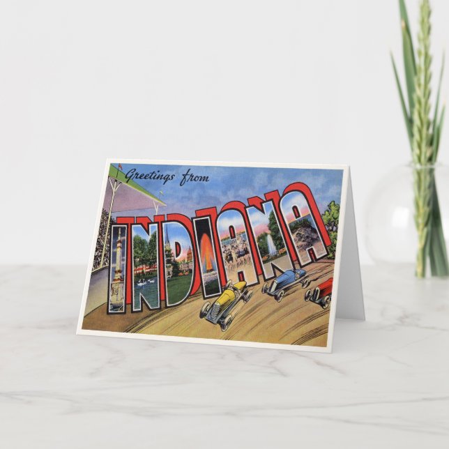 Carte Indiana vintage (Devant)