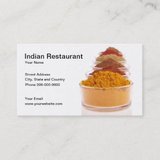 Carte indienne de restauration