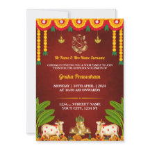 Carte indienne d'invitation au réchauffement clima