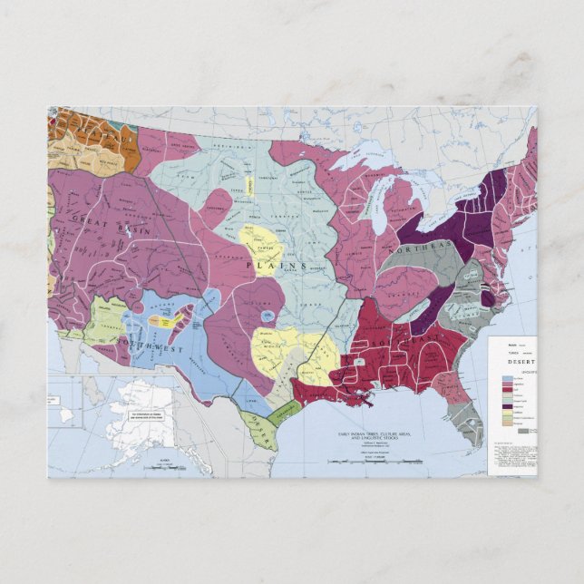 CARTE : INDIENS AMÉRICAINS (Devant)