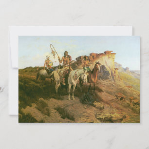 Carte Indiens vintage, Maraudeurs de la Prairie, Seltzer