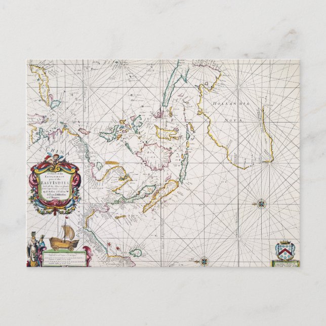 CARTE : INDIES DE L'EST, 1670 (Devant)