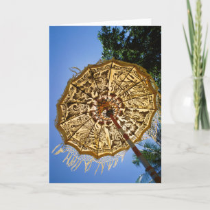 Carte Indonésie, Bali  Parapluie de temples