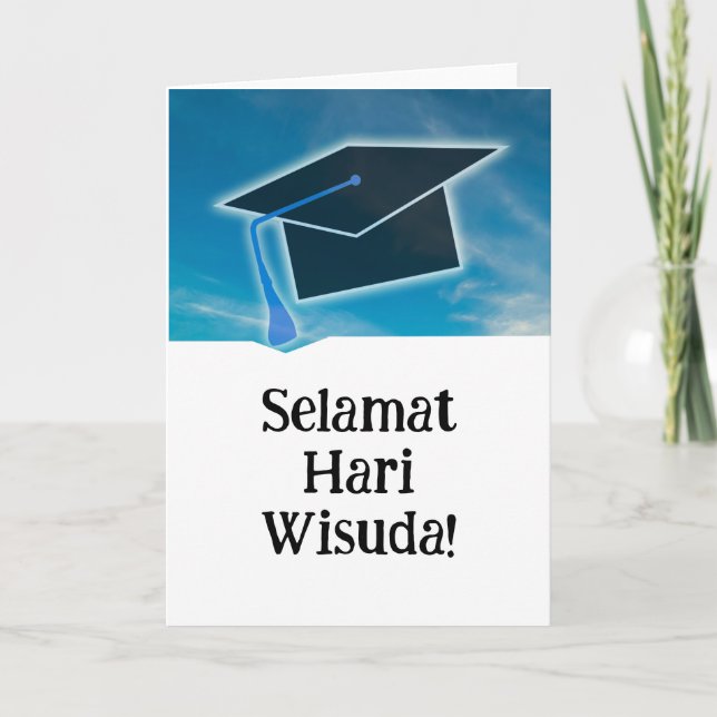 Carte Indonésie "Joyeuse journée de diplômés" Indonésie (Devant)