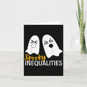 Carte Inégalités éffrayantes Fantôme Drôle Halloween Thé