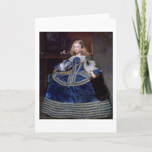 Carte Infante Marguerite-Thérèse en robe bleue, Vélasque