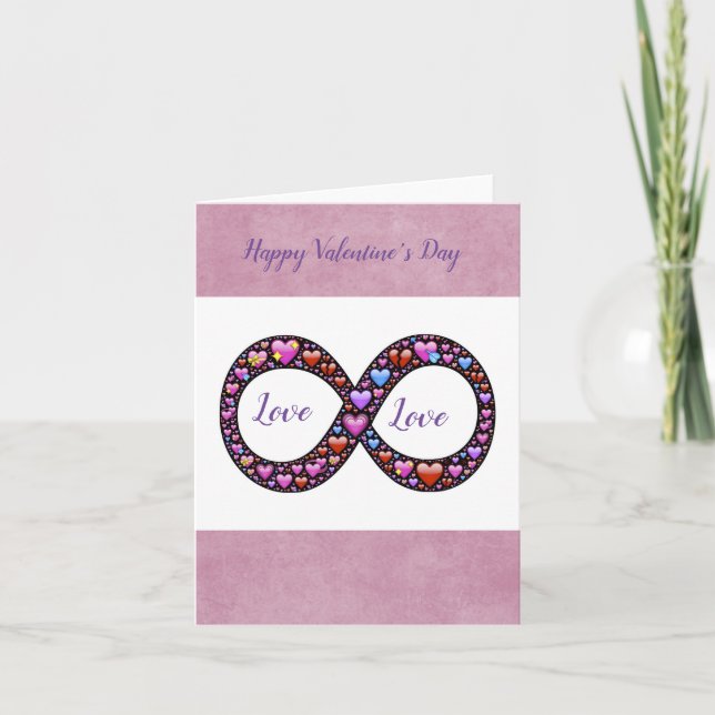 Carte Infinity Love Emoji's Saint-Valentin (Devant)