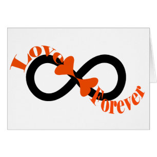 Carte Infinity Love Heart personnalisable