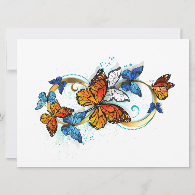 Carte Infinity of Monarch Butterflies (Devant)