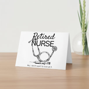 Carte Infirmière à la retraite amusante ne veut pas rega