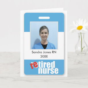 Carte infirmière à la retraite retraite retraite photo p