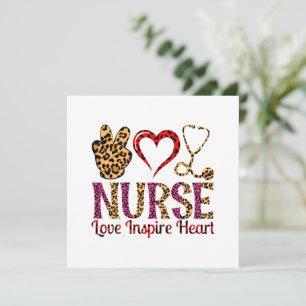 Carte Infirmière Amour Inspirer Coeur - Infirmière Motiv