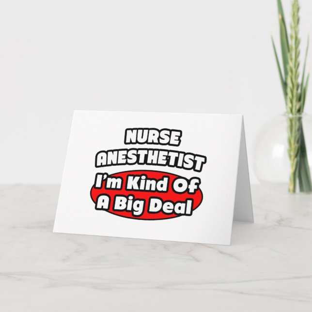 Carte Infirmière Anesthetiste...Big Deal (Devant)
