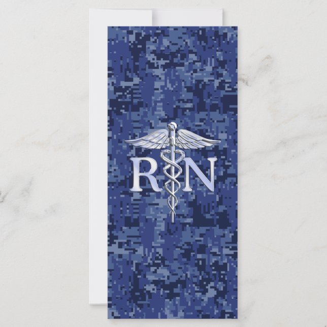 Carte Infirmière autorisée RN Caduceus sur Camo de la Ma (Devant)