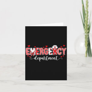 Carte Infirmière du service des urgences Saint-Valentin 