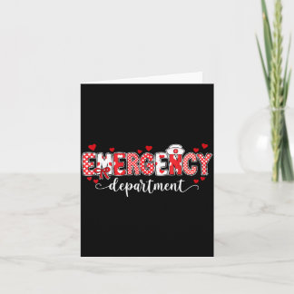 Carte Infirmière du service des urgences Saint-Valentin 