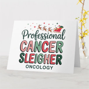 Carte Infirmière en oncologie Noël Cancer Chimiothérapie