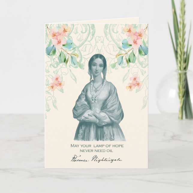 Carte Infirmière, Florence Nightingale  Travailleur de l (Devant)