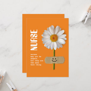 Carte Infirmière Merci. Smiling Daisy
