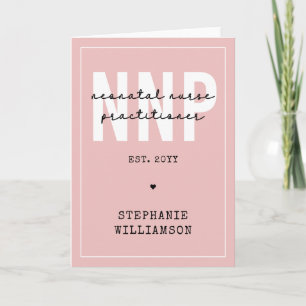 Carte Infirmière néonatale NNP personnalisée